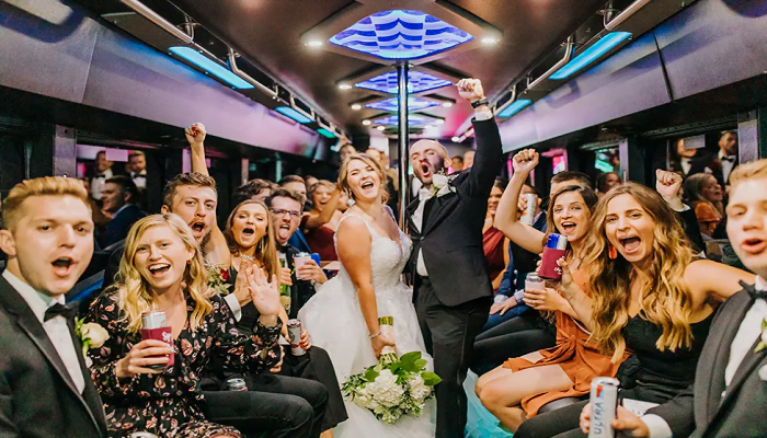 rent bus for wedding